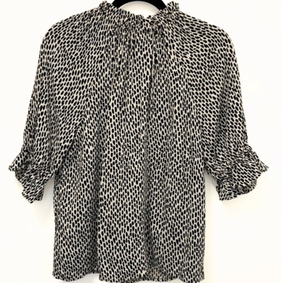 Who what wear leopard animal print short sleeve pullover blouse top-size XXL - Picture 6 of 12